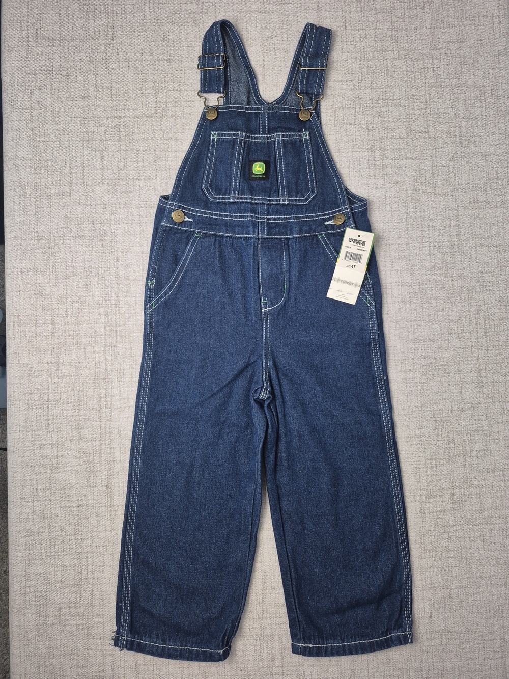 John Deere Denim Overalls New with Tags Size 4T - Picture 8 of 13